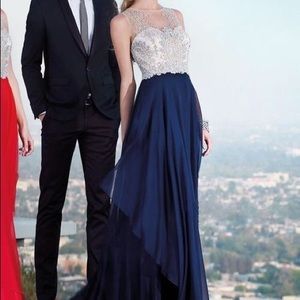 NWOT Alyce Paris navy prom dress 6342